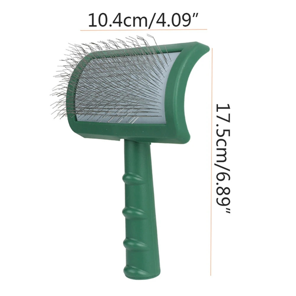 New Extra Long Pin Slicker Brush for Large Dog Matted Hair Grooming Wire Brush for Pets Shedding Mats Massage Brush Pet Supplies