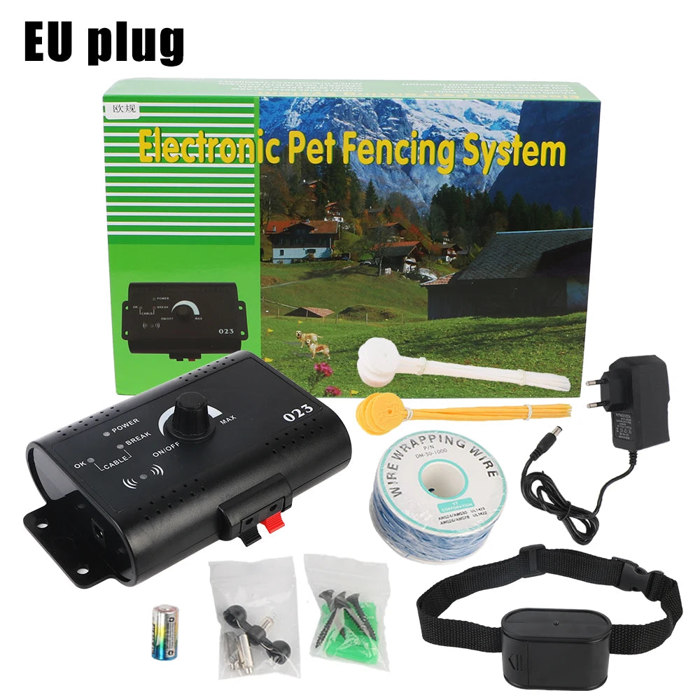 Electric Dog Fence Electronic Pet Fence System Containment Dog Training Collar Sound Shocked Collar Pet Accessories Waterproof