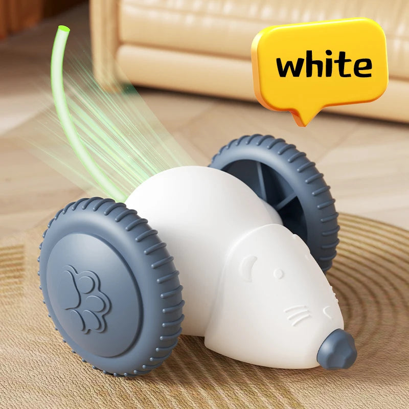 New Pet Toys Interactive Cat Toy Electric Mouse Car Automatic Teaser with Intelligent Obstacle Avoidance Pet Toys for Kittens