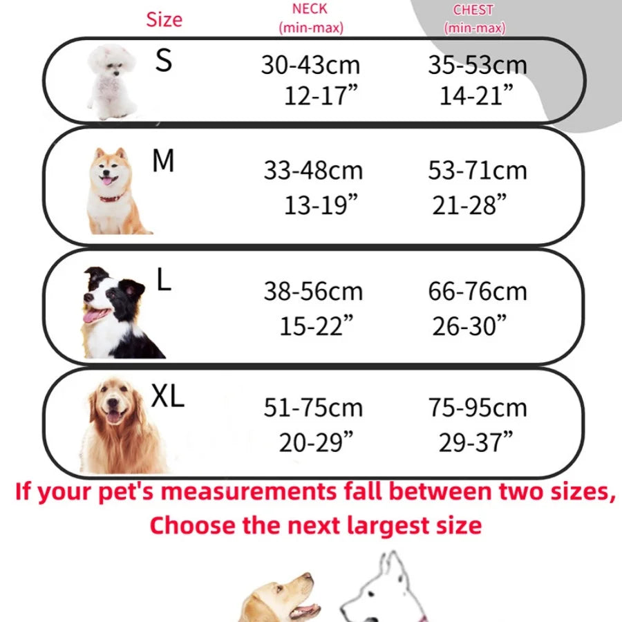 Reflective anti-pulling dog harness for large dogs - Heavy-duty anti-bite dog jacket with padded chest section (escape preventio