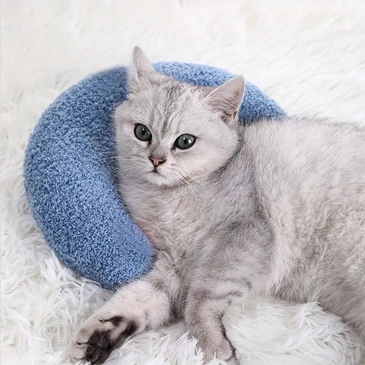 Pet Supplies Dog and Cat Pillow Protects Cervical Spinee, Deep Sleep U-Shaped Pillow, Kitten and Puppy Pillow