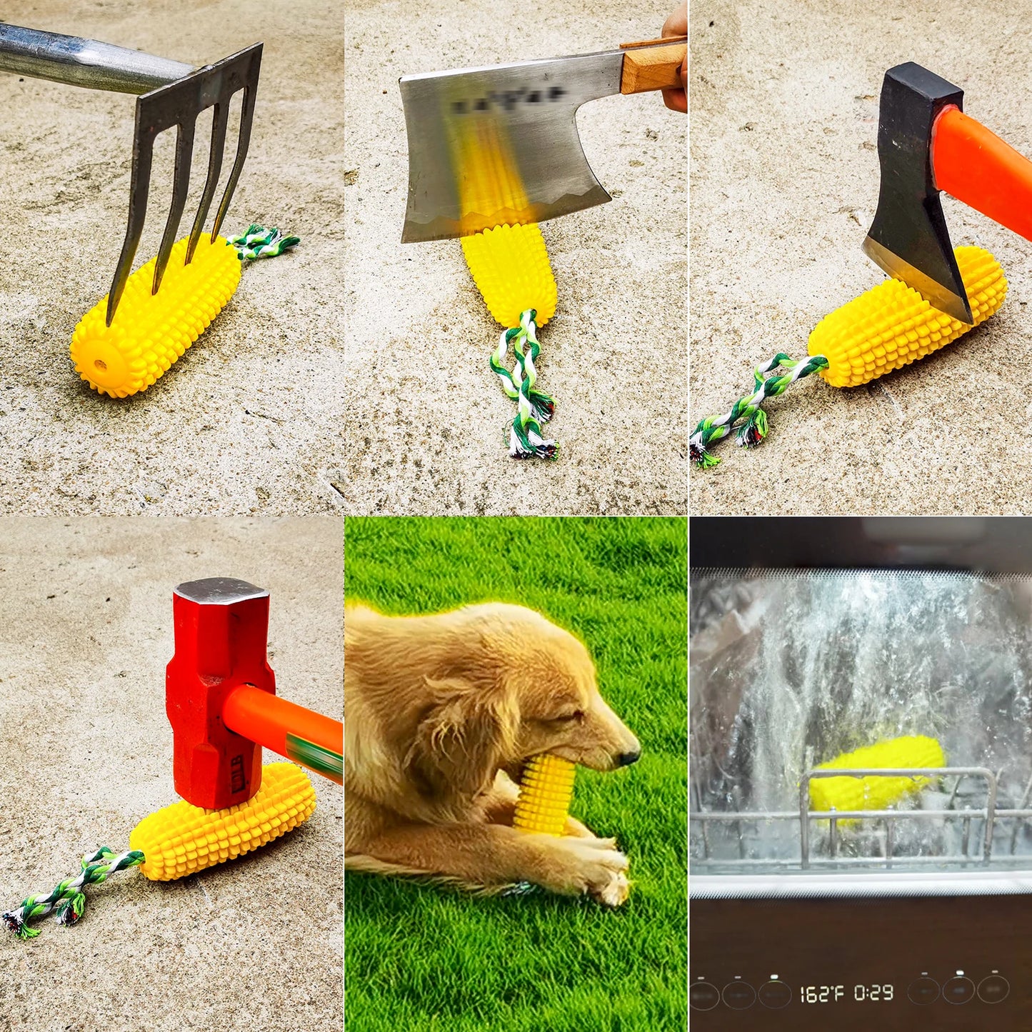 Corn Chew Dog Toy For Medium Large Dogs Outdoor Interactive Tooth Clean Bite Resistant Toys Labrador French Bulldog Pet Supplies