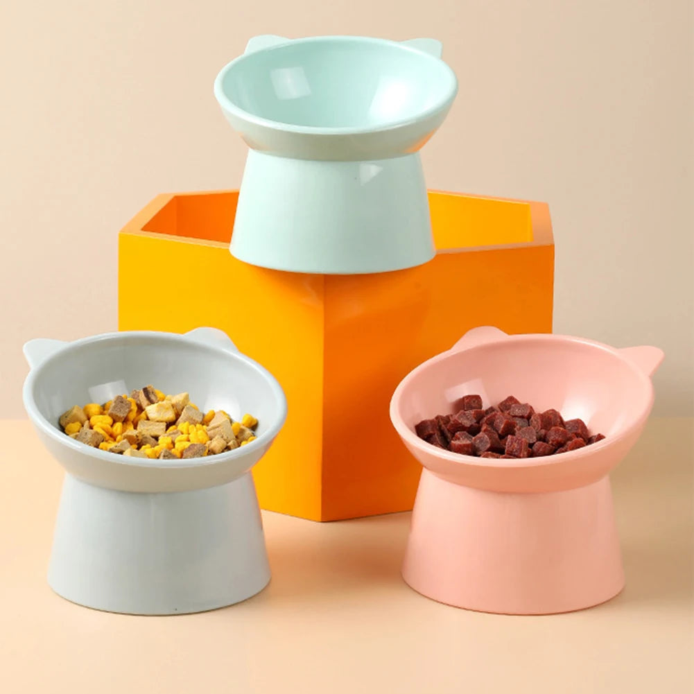 Tilted Cat Food Bowl Elevated Cat Bowl Ergonomic Cat Food Dish Anti Vomiting Raised Cat Food Bowl Non Slip for Cats Dogs